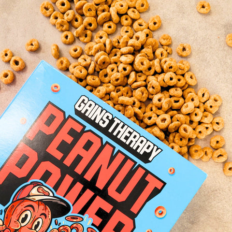Gains Therapy Peanut Power - high protein peanut butter cereal
