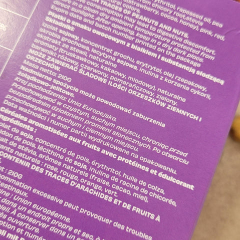 Gains Therapy Frost Rings - bezglutenowe keto płatki truskawka & miód o wysokiej zawartości białka