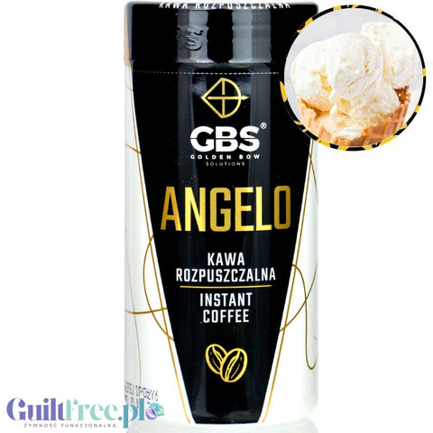 GBS Angelo Vanilla - flavored instant coffee 60mg caffeine without sugar or sweeteners