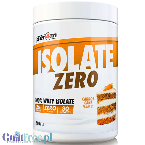 Per4m Isolate Zero Carrot Cake 0,9kg - 100% WPI, 26g białka & 107kcal