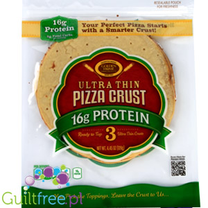 Golden Home Ultra Thin Crust Pizza 18g Protein - thin base ready to prepare pizza