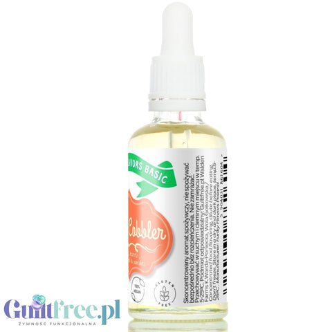 Funky Flavors Basic Peach Cobbler 30ml - Ciasto z Brzoskwiniami - kropelki aromatyzujące bez cukru i słodzików