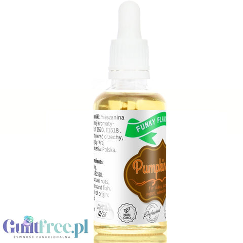 Funky Flavors Basic Pumpkin Spice 30ml - jesienne kropelki aromatyzujące bez cukru i słodzików