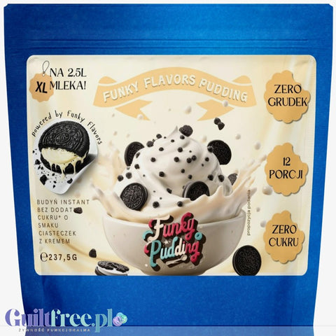 Funky Pudding Cookies & Cream - sugar-free cookie pudding, 15 servings