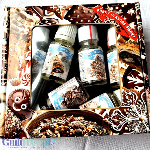 Funky Flavors Sweet 6 x 10ml, Frosted Tales Tester Set