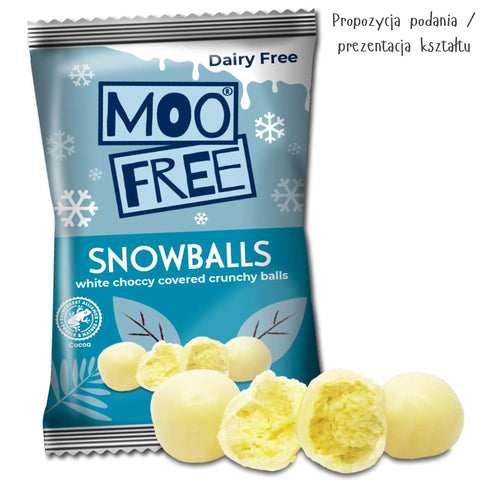 Moo Free White Choccy Snowballs  - vegan white chocolate alternative