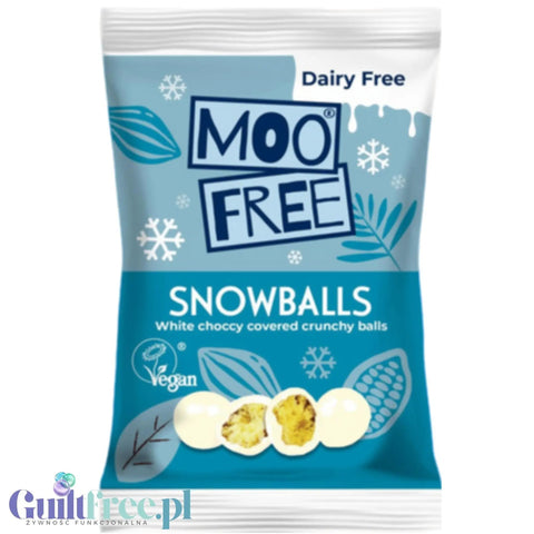 Moo Free White Choccy Snowballs  - vegan white chocolate alternative