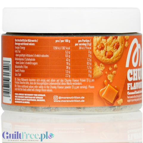 More Nutrition Chunky Flavor Caramel Cookie Crumble - wegański aromat w proszku, Karmelowe Ciasteczko z kruszonką