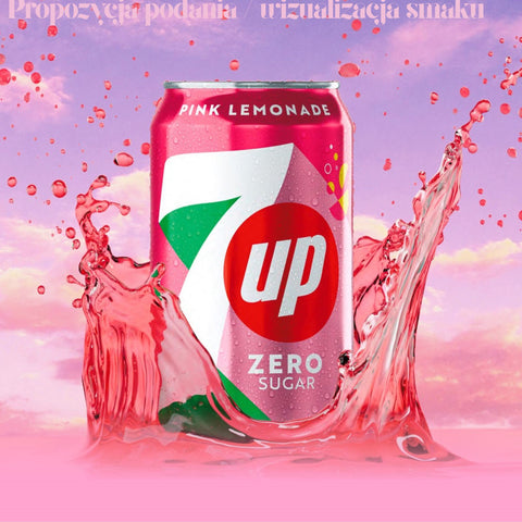 7up Pink Lemonade Zero Sugar 330ml - pink lemonade without sugar