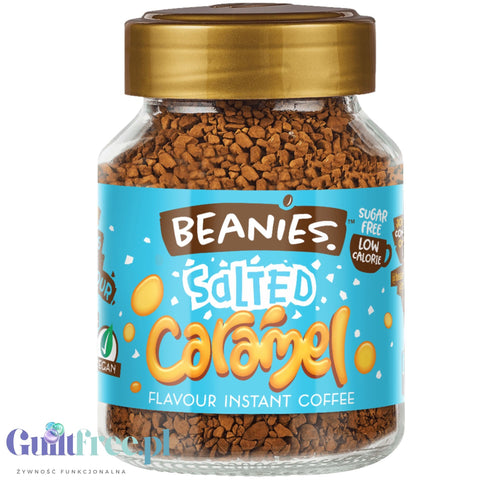 Beanies Salted Caramel - freeze-dried flavored instant coffee 2kcal, flavor Salted Caramel