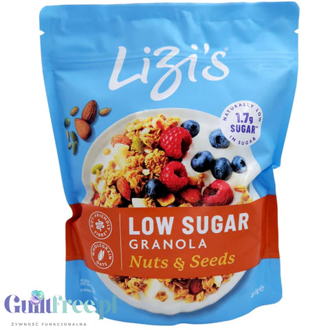 Lizi's Low Sugar Nuts and Seeds 400g - granola płatki śniadaniowe bez dodatku cukru