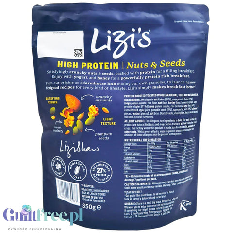 Lizi's High Protein wegańska granola proteinowa 27g białka