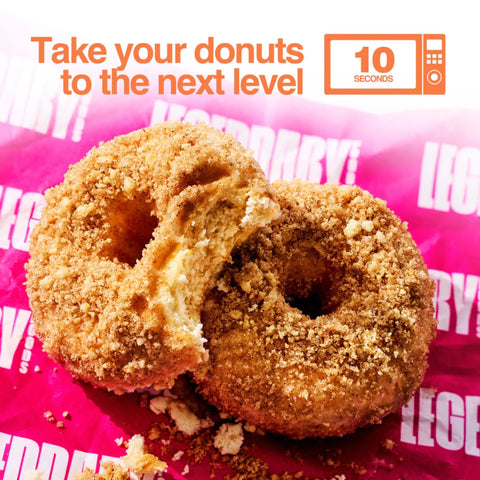 Legendary Foods Protein Donuts Cinnamon Crumble - donuty bez glutenowe 20g białka z posypką