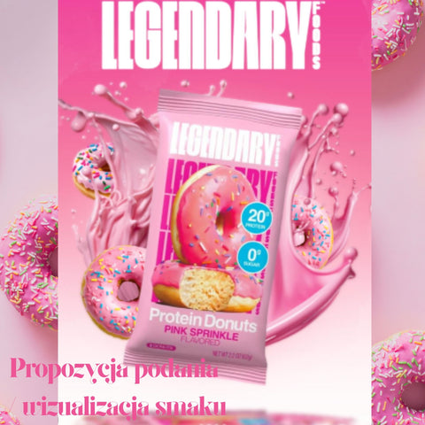 Legendary Foods Protein Donuts Pink Sprinkle - keto protein donuts without sugar and gluten 20g protein