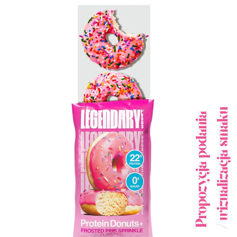 Legendary Foods Protein Donuts Pink Sprinkle - keto protein donuts without sugar and gluten 20g protein