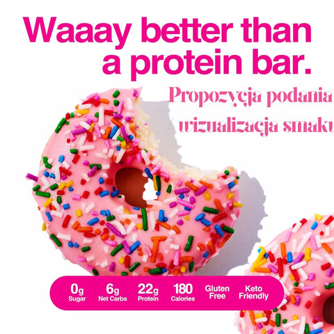 Legendary Foods Protein Donuts Pink Sprinkle - keto protein donuts without sugar and gluten 20g protein