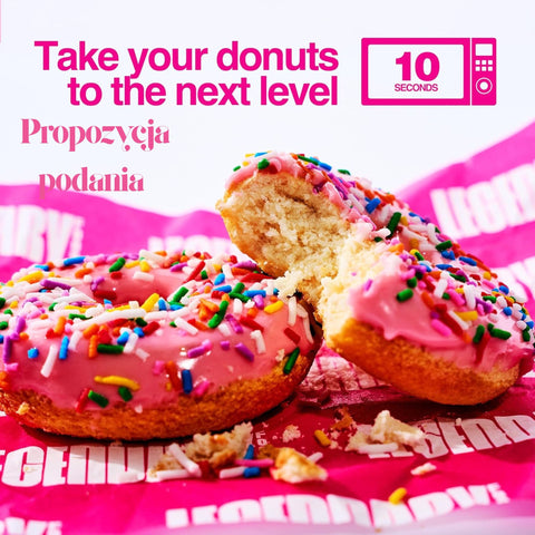 Legendary Foods Protein Donuts Pink Sprinkle - keto protein donuts without sugar and gluten 20g protein