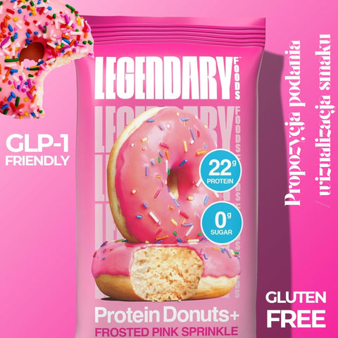 Legendary Foods Protein Donuts Pink Sprinkle - keto protein donuts without sugar and gluten 20g protein