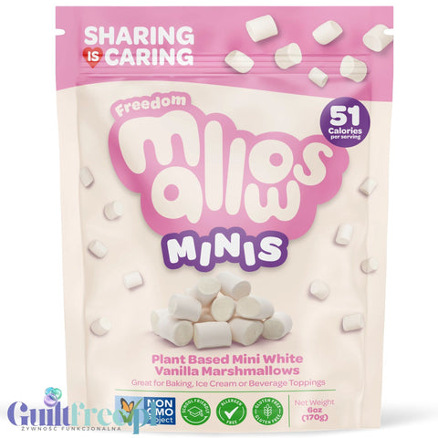 Freedom Mallows Minis - vegan vanilla pastel marshmallow mini marshmallows