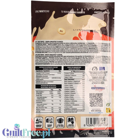BIG® Only Whey Zero Conguitos Blancos 30g - Protein supplement with legendary jams