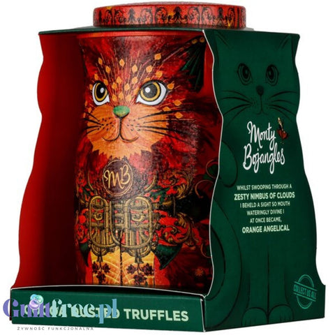 Monty Bojangles Orange Angelical Truffles (CHET MEAL) obłędne luksusowe praliny w zjawiskowej kociej puszce