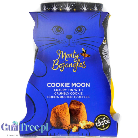Monty Bojangles Cookie Moon Truffles (CHET MEAL) obłędne luksusowe praliny w zjawiskowej kociej puszce