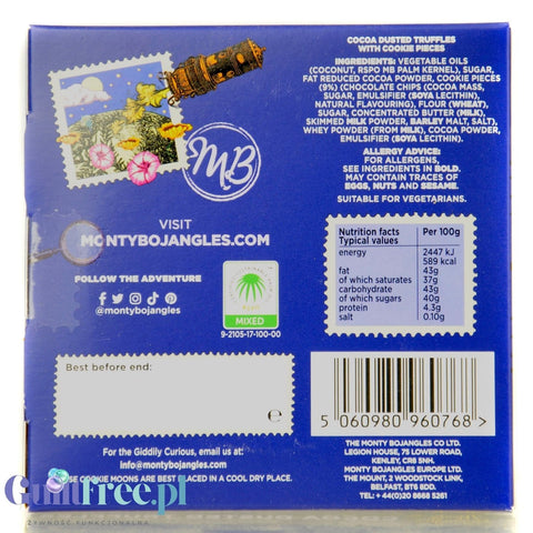 Monty Bojangles Cookie Moon Truffles (CHET MEAL) obłędne luksusowe praliny w zjawiskowej kociej puszce