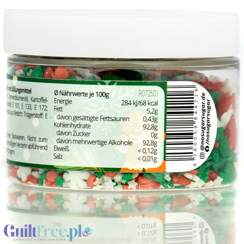 NO SUGAR SUGAR Streusel Mix Winter Love - Christmas sugar-free sprinkles with erythrol
