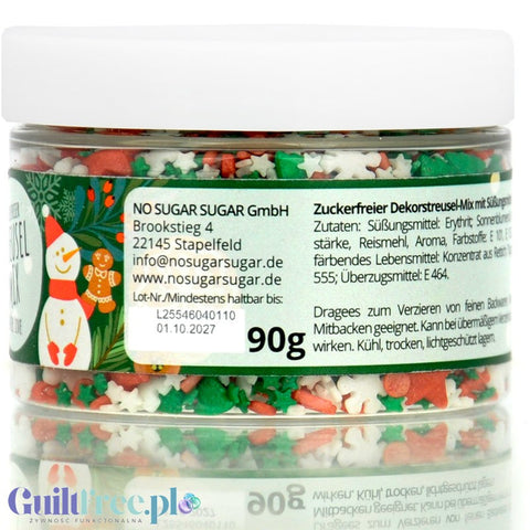 NO SUGAR SUGAR Streusel Mix Winter Love - Christmas sugar-free sprinkles with erythrol