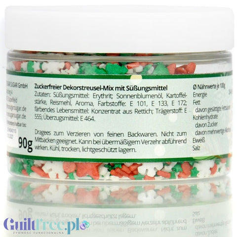 NO SUGAR SUGAR Streusel Mix Winter Love - Christmas sugar-free sprinkles with erythrol