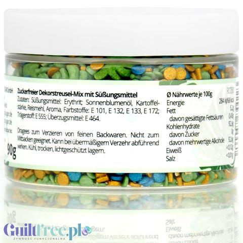 NO SUGAR SUGAR Streusel Mix Tropical Dream - posypka bez cukru z erytrolem 72kcal