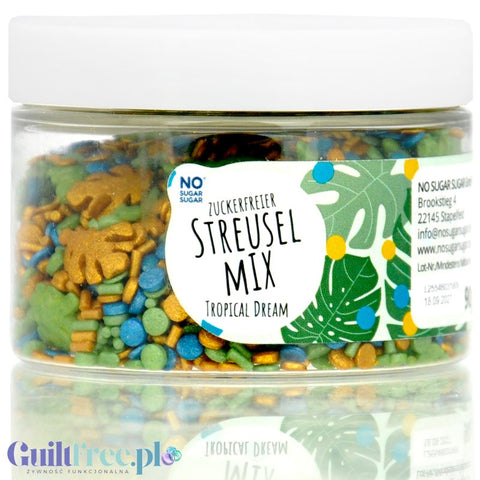 NO SUGAR SUGAR Streusel Mix Tropical Dream - sugar-free sprinkles with erythrol 72kcal