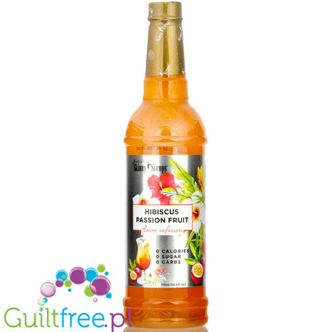 Jordan's Skinny Syrups Hibiscus Passion Fruit syrop zero kalorii (smak Hibiskus & Marakuja)