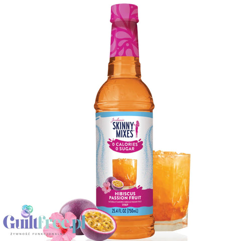 Jordan's Skinny Syrups Hibiscus Passion Fruit syrup zero calories (Hibiscus & Marakuja flavor)