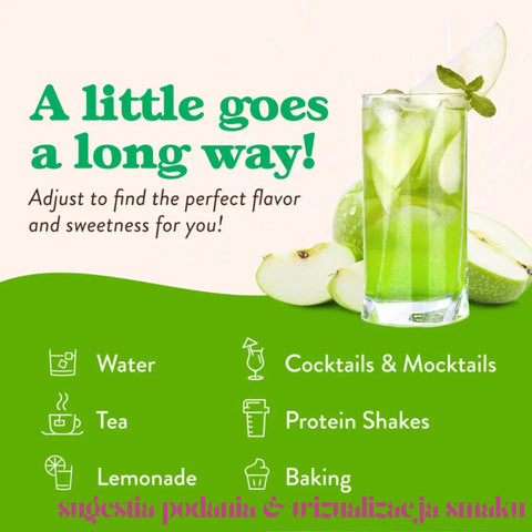 Jordan's Skinny Syrups Dragon™ Sour Green Apple - coffee and dessert syrup, sugar and calorie free (Sour Green Apple)