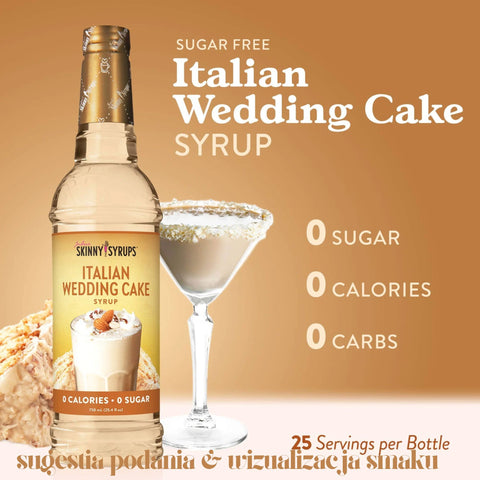 Jordan's Skinny Syrups Italian Weeding Cake - syrop zero kalorii o smaku Tortu z Kremem