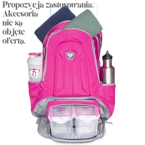 Fitmark™ The Envoy Backpack - plecak sportowy z przegrodą na posiłki, Pink