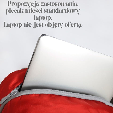 Fitmark™ The Envoy Backpack - plecak sportowy z przegrodą na posiłki, Red