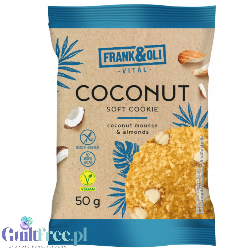 Frank & Oli Kokos & Migdał - miękkie wegańskie ciasteczko kokosowo-migdałowe bez cukru i słodzików
