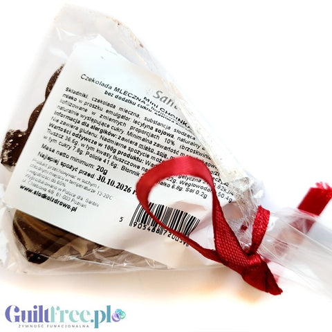 Santini Christmas - czekoladowa choinka  bez cukru z ksylitolem z brzoskwinią i jagodą