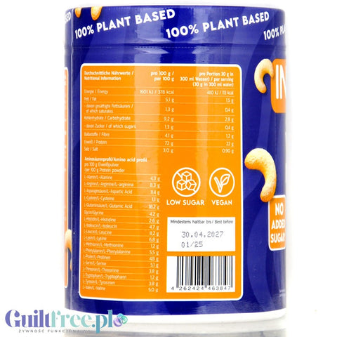 Inlead Vegan Protein Vanillekipferl 300g - wegańska odżywka proteinowa na bazie 4 białek roślinnych ze stewią