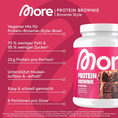 More Nutrition Protein Brownie Baking Mix with no added sugar