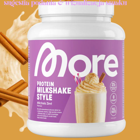 More Nutrition Total Protein Milkshake Milchreis Zimt 0,6KG - kazeina, gęste białko, smak Ryż na Mleku z Cynamonem