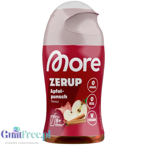 More Nutrition Zerup Apple Punch na 8L - skoncentrowany syrop do wody bez cukru i kalorii
