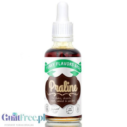 Funky Flavors Basic Praline 30ml - pralinkowe kropelki do potraw i napojów bez cukru i słodzików