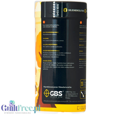 GBS Angelo, Ciasto Marchewkowe 100g - smakowa kawa rozpuszczalna, sezonowa edycja limitowana Jesieniara Edition