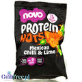 Novo Foods Protein Hots Mexican Chilli & Lime - pikantne chrupki proteinowe o smaku Chili & Limonka 50% mniej tłuszczu