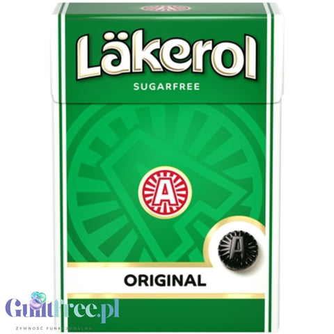 Läkerol Original 75g - szwedzka lukrecja bez cukru ze stewią