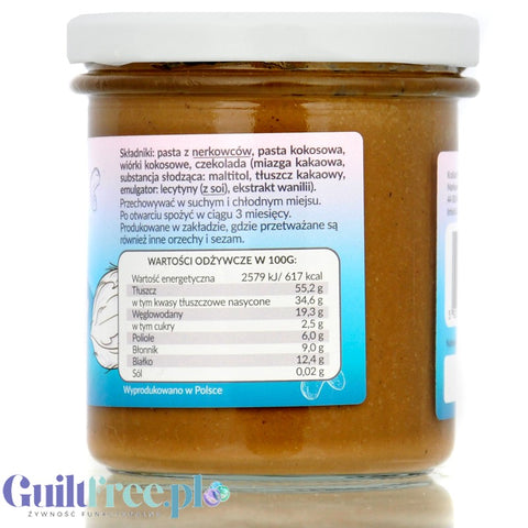 Krukam Kokonella - cocoa, cashew & cocoa paste, no added sugar