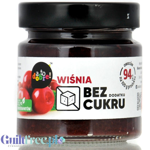 A to Dobre Wiśnia! - dżem 100% owoców bez dodatku cukru